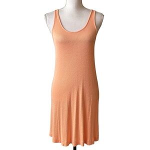 Lou & Grey‎ LOFT Racerback Jersey Ribbed Knit Sleeveless Tank Dress XS Stretch